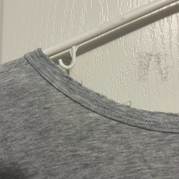 3 for $10 | Light Grey Real Soft Oversized V-Neck Shirt - Picture 6 of 7